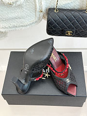 Colestore Chanel Coco Beach 2026 collection   Mules   Mesh, Cotton, Lambskin, Resin & Metal  Black - 5