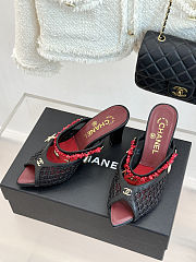 Colestore Chanel Coco Beach 2026 collection   Mules   Mesh, Cotton, Lambskin, Resin & Metal  Black - 2