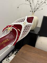 Colestore Chanel Coco Beach 2026 collection Mules Mesh, Cotton, Lambskin, Resin & Metal White - 5