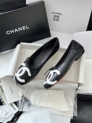 Colestore Chanel Ballet flats   Lambskin  Black & White - 5