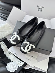 Colestore Chanel Ballet flats   Lambskin  Black & White - 4