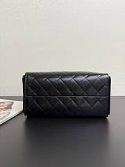 Colestore Chanel 25 Small Handbag   Calfskin & Silver-Tone Metal  Black  30 x 26 x 14cm - 5