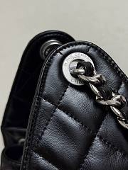 Colestore Chanel 25 Small Handbag   Calfskin & Silver-Tone Metal  Black  30 x 26 x 14cm - 3