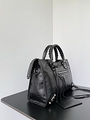 Colestore Balenciaga Le City Bag Medium in black Arena lambskin, shiny silver hardware 38.5x24x15 cm - 5