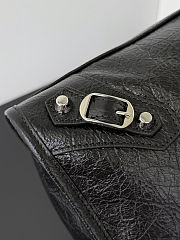 Colestore Balenciaga Le City Bag Medium in black Arena lambskin, shiny silver hardware 38.5x24x15 cm - 4
