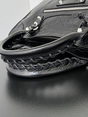 Colestore Balenciaga Le City Bag Medium in black Arena lambskin, shiny silver hardware 38.5x24x15 cm - 3