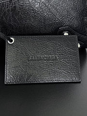Colestore Balenciaga Le City Bag Medium in black Arena lambskin, shiny silver hardware 38.5x24x15 cm - 2