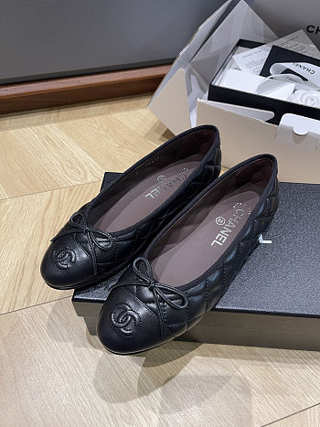 Colestore Chanel Ballet flats   Aged Calfskin  Black