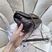 Colestore Chanel Maxi Flap Bag with Top Handle   Goatskin & Gold-Tone Metal  Dark Brown  12.5 x 31 x 7cm - 5