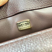 Colestore Chanel Maxi Flap Bag with Top Handle   Goatskin & Gold-Tone Metal  Dark Brown  12.5 x 31 x 7cm - 4