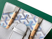 Colestore Goyard Goyardine Canvas Polar Blue Saigon Structure Nano Palladium Hardware 14.5x7x11.5cm - 2
