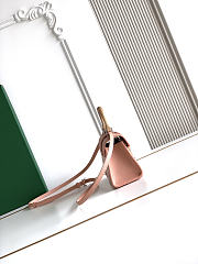 Colestore Goyard Goyardine Canvas Cream Pink Saigon Structure Nano Palladium Hardware 14.5x7x11.5cm - 5
