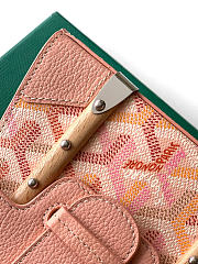 Colestore Goyard Goyardine Canvas Cream Pink Saigon Structure Nano Palladium Hardware 14.5x7x11.5cm - 2