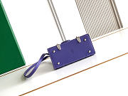 Colestore Goyard Goyardine Canvas Blueberry Purple Saigon Structure Nano Palladium Hardware 14.5x7x11.5cm - 2