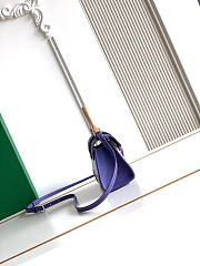 Colestore Goyard Goyardine Canvas Blueberry Purple Saigon Structure Nano Palladium Hardware 14.5x7x11.5cm - 5