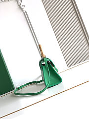 Colestore Goyard Goyardine Canvas Green Saigon Structure Nano Palladium Hardware 14.5x7x11.5cm - 3