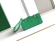 Colestore Goyard Goyardine Canvas Green Saigon Structure Nano Palladium Hardware 14.5x7x11.5cm - 6