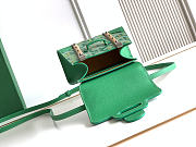 Colestore Goyard Goyardine Canvas Green Saigon Structure Nano Palladium Hardware 14.5x7x11.5cm - 2