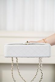 Colestore Chanel White Caviar Medium Classic 2.55 Double Flap Bag 25cm - 6