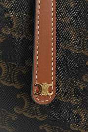 Colestore Celine Teen Celine Lulu IN TRIOMPHE CANVAS AND CALFSKIN Tan 21 x 24 x 5 cm - 6