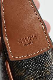 Colestore Celine Teen Celine Lulu IN TRIOMPHE CANVAS AND CALFSKIN Tan 21 x 24 x 5 cm - 3