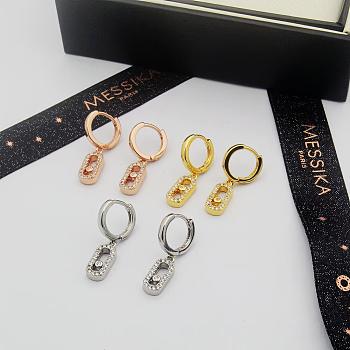 Colestore Messika Move Uno diamond hoop earrings 