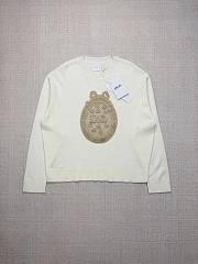 Colestore Dior Dioriviera Dior Médaillon Sweater Ecru Virgin Wool-Blend Knit  - 1
