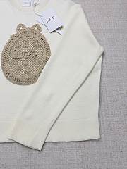 Colestore Dior Dioriviera Dior Médaillon Sweater Ecru Virgin Wool-Blend Knit  - 6