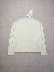 Colestore Dior Dioriviera Dior Médaillon Sweater Ecru Virgin Wool-Blend Knit  - 5