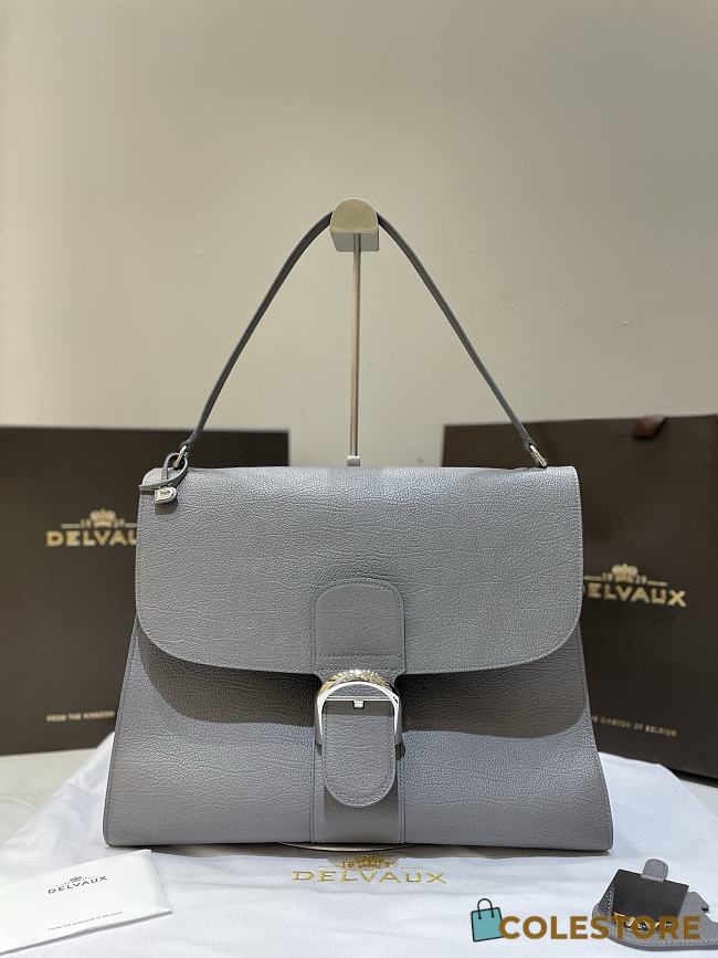 Colestore  Delvaux Le Brillant Tempo Grey 37.5 ×28 ×13.5 cm - 1