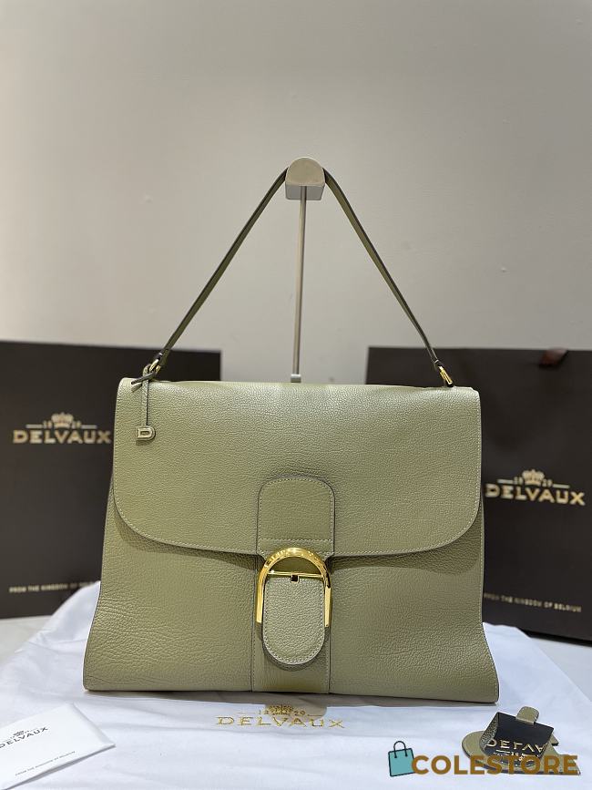 Colestore  Delvaux Le Brillant Tempo Green 37.5 ×28 ×13.5 cm - 1
