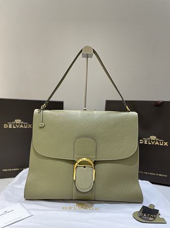 Colestore  Delvaux Le Brillant Tempo Green 37.5 ×28 ×13.5 cm