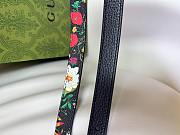 Colestore Gucci Reversible GG Marmont thin belt Black leather silver-toned hardware 2.0cm - 2