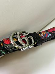 Colestore Gucci Reversible GG Marmont thin belt Black leather silver-toned hardware 2.0cm - 3