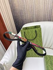 Colestore Gucci Reversible GG Marmont thin belt Black leather gold-toned hardware 2.0cm - 3