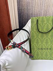 Colestore Gucci Reversible GG Marmont thin belt Black leather gold-toned hardware 2.0cm - 2