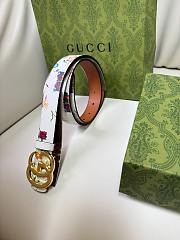 Colestore Gucci Reversible GG Marmont belt brown and white leather gold-toned hardware 3.0cm - 4