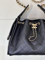 Colestore CHANEL 25 SMALL HANDBAG   Grained Calfskin & Gold-Tone Metal  Black 30 x 26 x 14cm - 6