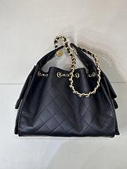 Colestore CHANEL 25 SMALL HANDBAG   Grained Calfskin & Gold-Tone Metal  Black 30 x 26 x 14cm - 4