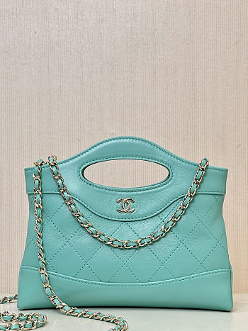 Colestore Chanel Tiffany Blue 31 Nano Shopping Bag 23 x 19 x 5 cm