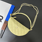 Colestore Chanel Clutch with chain  Grained Calfskin  Light Yellow 15x22x6cm - 4
