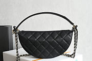 Colestore Chanel Clutch with chain  Grained Calfskin  Black 15x22x6cm - 5