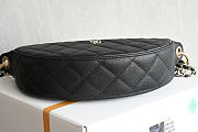 Colestore Chanel Clutch with chain  Grained Calfskin  Black 15x22x6cm - 4