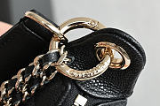 Colestore Chanel Clutch with chain  Grained Calfskin  Black 15x22x6cm - 2