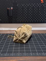 Colestore Chanel Spring Summer 2026   Clutch with chain   Suede Calfskin & Gold Metal  Dark Beige  18 x 30 x 15cm - 5