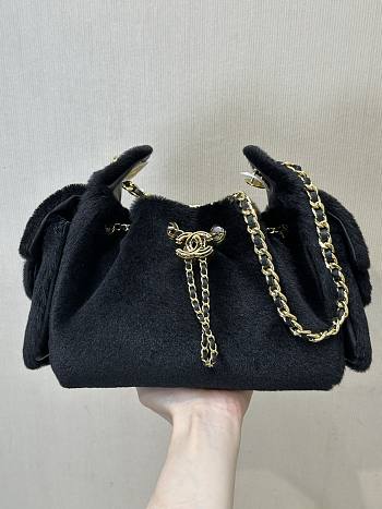 Colestore Métiers d’art 2026   Chanel 25 Mini Handbag   Lambskin & Gold-Tone Metal  Black  20 x 22 x 12.5cm