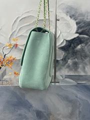Colestore Chanel Maxi Flap bag   Suede Calfskin & Gold-Tone Metal Tiffany Blue 39×26×11cm - 5
