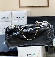 Colestore Chanel Black Patent Vinyl Rock and Chain Bag 47 x 27 x 16 cm - 4
