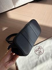 Colestore Hermes Garden Party Neo 23 Denim Moyen and Black Negonda Palladium Hardware 23 x 16 x 10 cm - 6