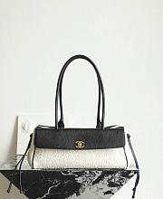 Colestore Chanel SPRING SUMMER 2026   SMALL SHOPPING BAG Grained Calfskin Boucle Urban Essentials Black   15 x 32 x 11.5cm - 2